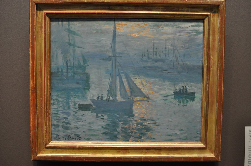 Claude Monet Sunrise Getty Museum