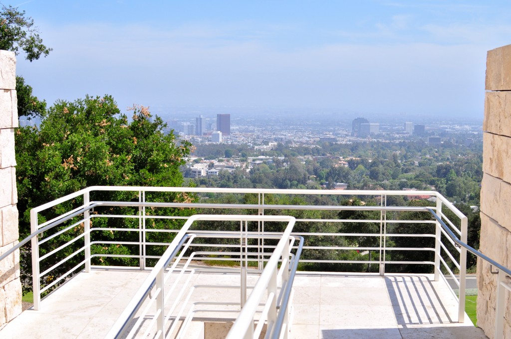 view from getty museum