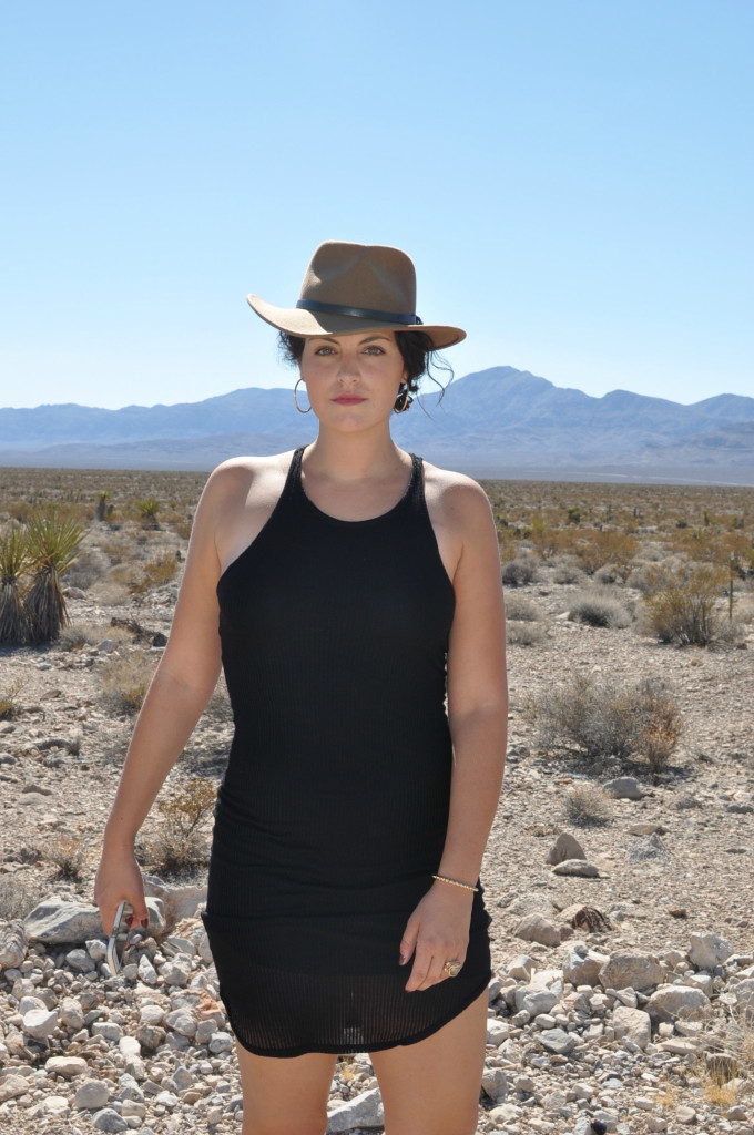 little black dress in the desert