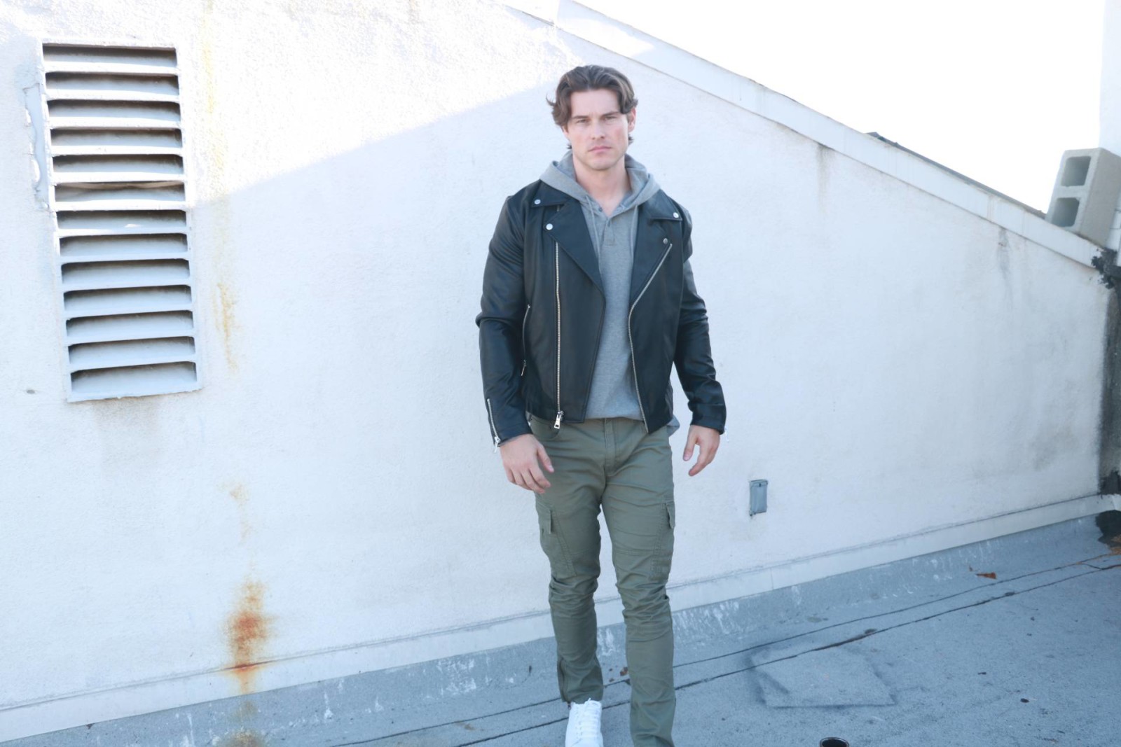 how to style a moto leather jacket men's